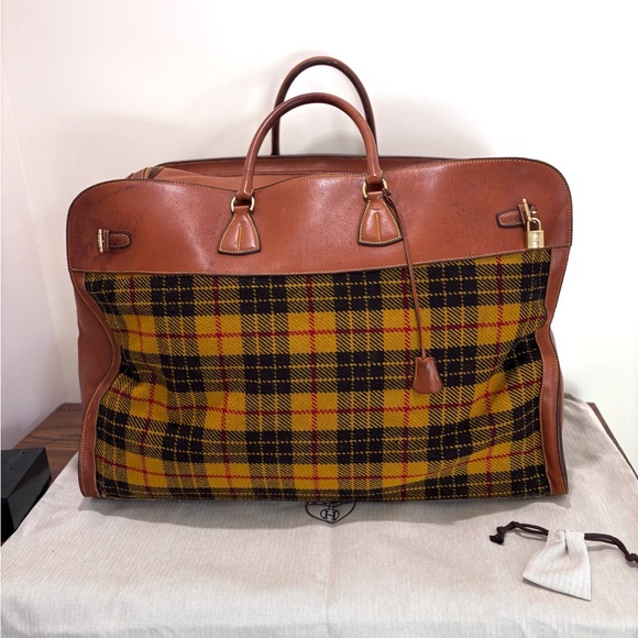 Authentic RARE Hermès Sac de Voyage Feudou II Feutre de Laine Unisex LARGE carry - Picture 2 of 16